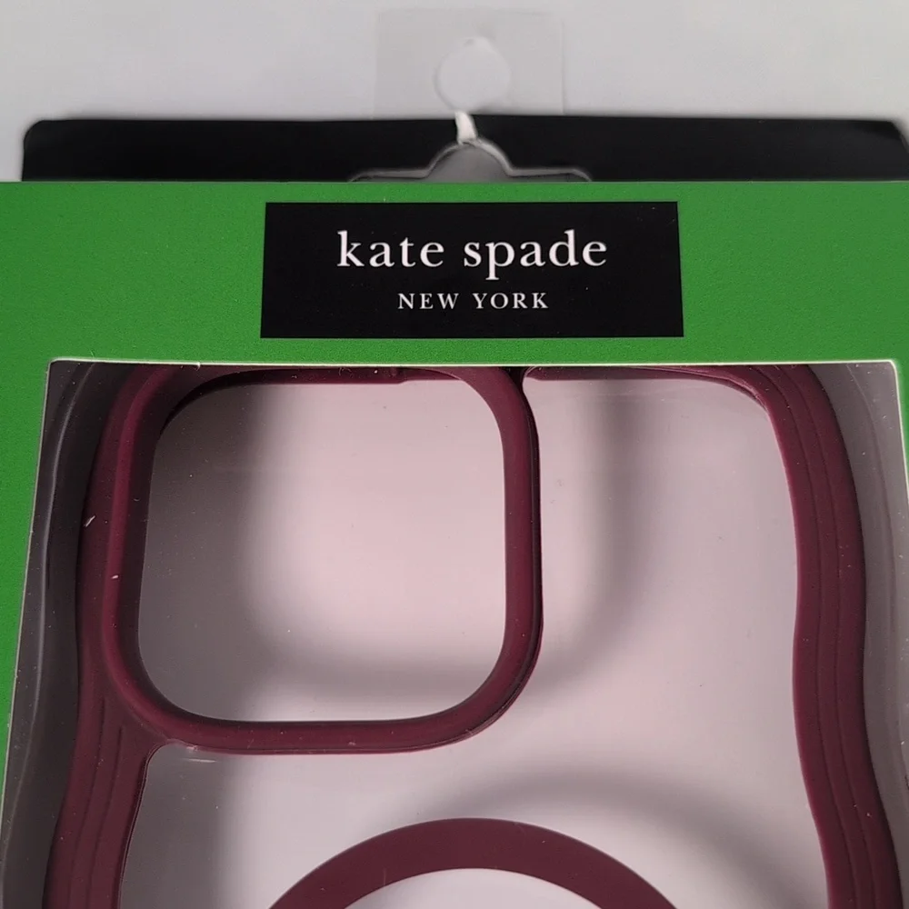 Kate Spade Brown/Clear Wavy iPhone 16 Pro Max Case